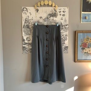 Essue | Button Front Midi Skirt